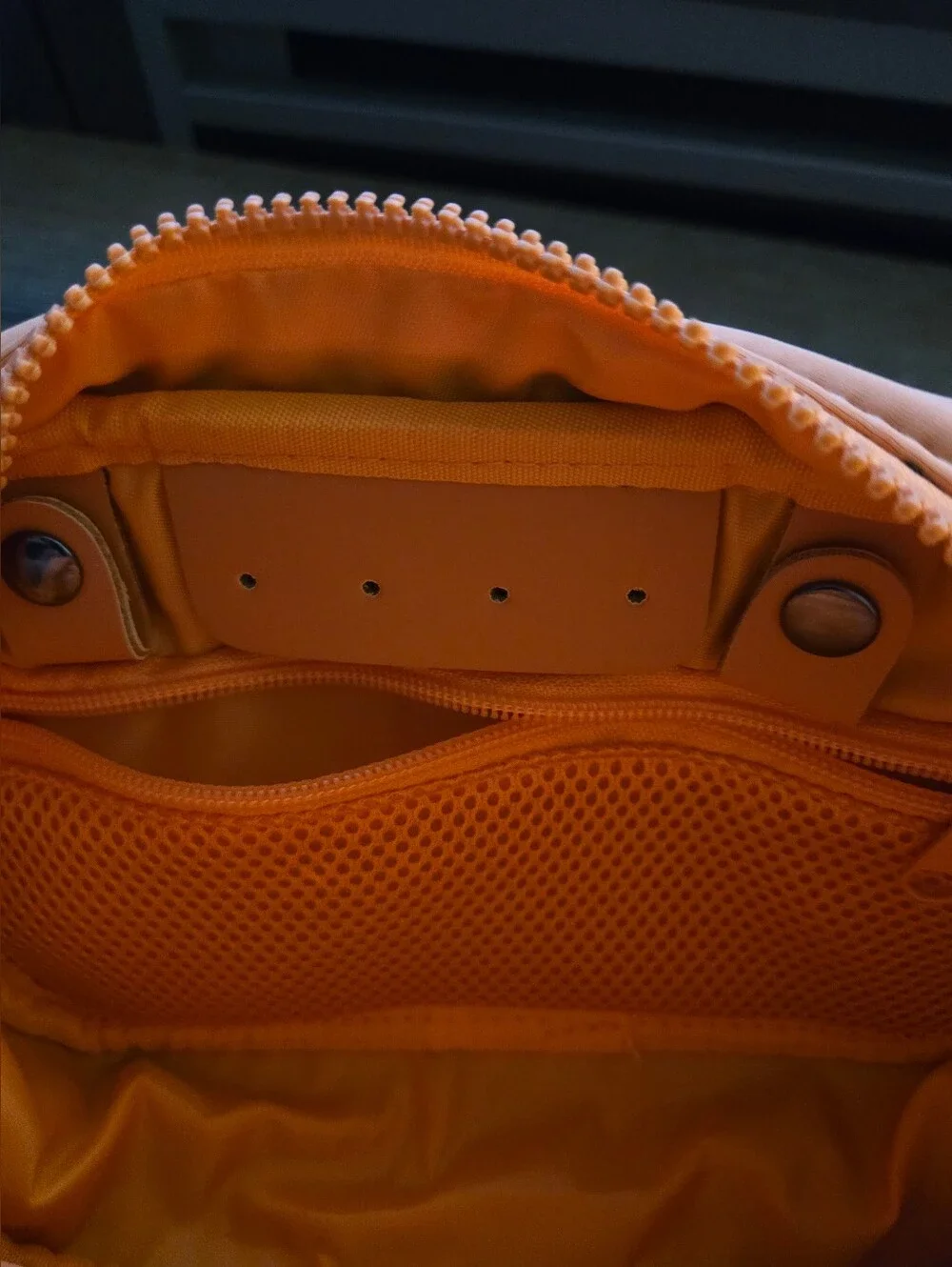 Sideline Bags Orange Cosmetic Pouch